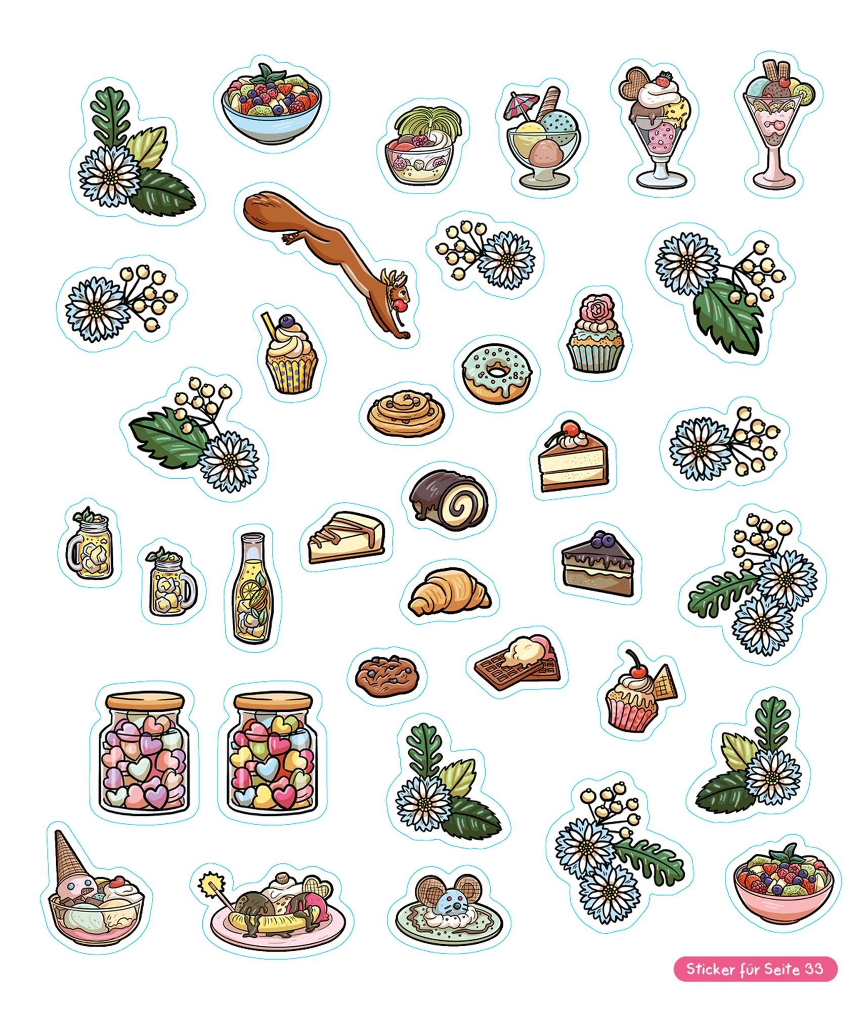 Abenteuer vom Rosenhof -  Das Stickerbuch zum Ausmalen